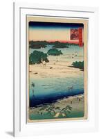 Sanuki Kubodani No Hama-Utagawa Hiroshige-Framed Giclee Print