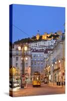 Sao Jorge Castle and Praca Da Figueira at the Historic Centre of Lisbon. Portugal-Mauricio Abreu-Stretched Canvas