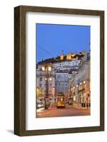 Sao Jorge Castle and Praca Da Figueira at the Historic Centre of Lisbon. Portugal-Mauricio Abreu-Framed Photographic Print