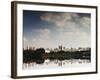 Sao Paulo Cityscape Reflected in the Lake at Ibirapuera Park-Alex Saberi-Framed Photographic Print