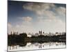 Sao Paulo Cityscape Reflected in the Lake at Ibirapuera Park-Alex Saberi-Mounted Photographic Print