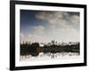 Sao Paulo Cityscape Reflected in the Lake at Ibirapuera Park-Alex Saberi-Framed Photographic Print