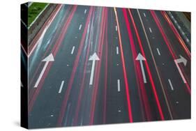 Sao Paulo Highway at Night, Brazil.-Jon Hicks-Stretched Canvas