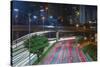 Sao Paulo Highway at Night, Brazil.-Jon Hicks-Stretched Canvas