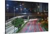 Sao Paulo Highway at Night, Brazil.-Jon Hicks-Stretched Canvas