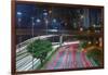 Sao Paulo Highway at Night, Brazil.-Jon Hicks-Framed Photographic Print