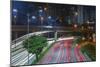 Sao Paulo Highway at Night, Brazil.-Jon Hicks-Mounted Photographic Print