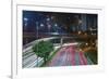 Sao Paulo Highway at Night, Brazil.-Jon Hicks-Framed Photographic Print