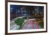 Sao Paulo Highway at Night, Brazil.-Jon Hicks-Framed Photographic Print