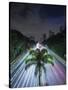 Sao Paulo Highway at Night.-Jon Hicks-Stretched Canvas