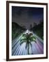 Sao Paulo Highway at Night.-Jon Hicks-Framed Photographic Print