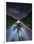 Sao Paulo Highway at Night.-Jon Hicks-Framed Photographic Print