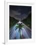 Sao Paulo Highway at Night.-Jon Hicks-Framed Photographic Print