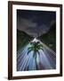 Sao Paulo Highway at Night.-Jon Hicks-Framed Photographic Print