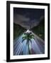 Sao Paulo Highway at Night.-Jon Hicks-Framed Photographic Print