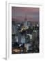 Sao Paulo Skyline at Night, Brazil.-Jon Hicks-Framed Premium Photographic Print