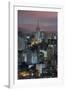 Sao Paulo Skyline at Night, Brazil.-Jon Hicks-Framed Photographic Print