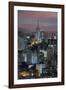 Sao Paulo Skyline at Night, Brazil.-Jon Hicks-Framed Photographic Print