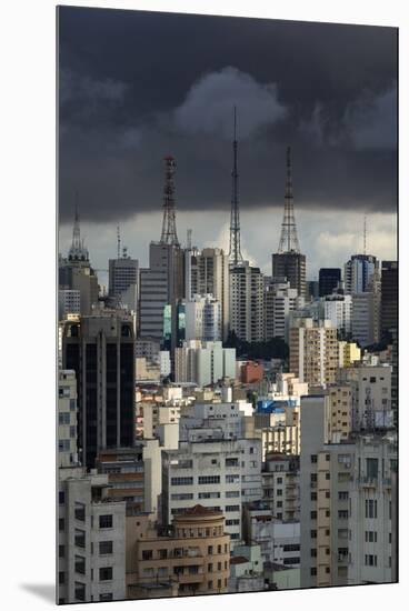 Sao Paulo Skyline, Brazil.-Jon Hicks-Mounted Premium Photographic Print