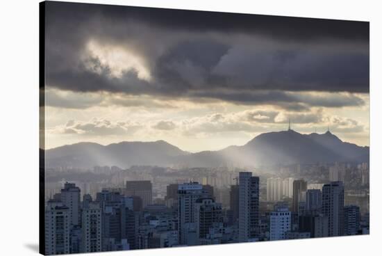 Sao Paulo Skyline, Brazil.-Jon Hicks-Stretched Canvas