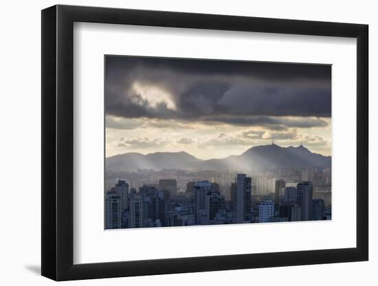 Sao Paulo Skyline, Brazil.-Jon Hicks-Framed Photographic Print