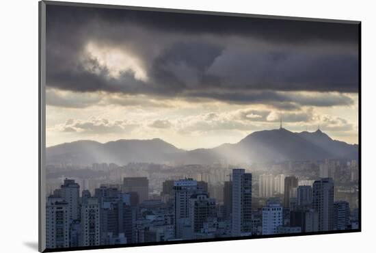 Sao Paulo Skyline, Brazil.-Jon Hicks-Mounted Photographic Print