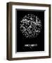 Sao Paulo Street Map Black-NaxArt-Framed Art Print