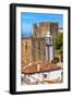 Sao Pedro Church in Medieval Town, Obidos, Portugal.-William Perry-Framed Photographic Print