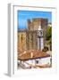 Sao Pedro Church in Medieval Town, Obidos, Portugal.-William Perry-Framed Photographic Print