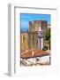 Sao Pedro Church in Medieval Town, Obidos, Portugal.-William Perry-Framed Photographic Print