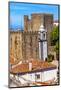 Sao Pedro Church in Medieval Town, Obidos, Portugal.-William Perry-Mounted Photographic Print