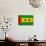 Sao Tome And Principe Flag Design with Wood Patterning - Flags of the World Series-Philippe Hugonnard-Art Print displayed on a wall