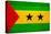 Sao Tome And Principe Flag Design with Wood Patterning - Flags of the World Series-Philippe Hugonnard-Stretched Canvas