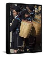 Sapa Morning Market, Sapa, Northern Vietnam, Southeast Asia-Christian Kober-Framed Stretched Canvas