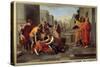 Saphira's Death, 17Th Century (Oil on Canvas)-Nicolas Poussin-Stretched Canvas