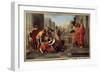 Saphira's Death, 17Th Century (Oil on Canvas)-Nicolas Poussin-Framed Giclee Print