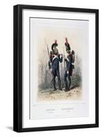 Sapper and Gunner, Napoleon's Imperial Guard-C Colin-Framed Giclee Print