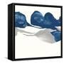 Sapphire and Gray II-Chris Paschke-Framed Stretched Canvas