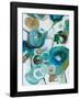 Sapphire Blooms I-Cat Tesla-Framed Giclee Print