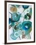 Sapphire Blooms I-Cat Tesla-Framed Giclee Print