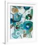 Sapphire Blooms I-Cat Tesla-Framed Giclee Print