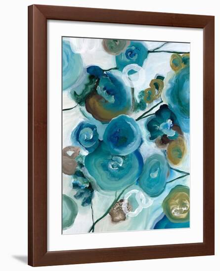 Sapphire Blooms II-Cat Tesla-Framed Giclee Print