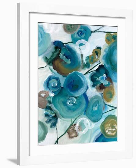 Sapphire Blooms II-Cat Tesla-Framed Giclee Print