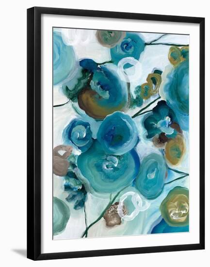 Sapphire Blooms II-Cat Tesla-Framed Giclee Print