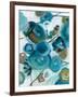 Sapphire Blooms II-Cat Tesla-Framed Giclee Print