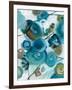 Sapphire Blooms II-Cat Tesla-Framed Giclee Print