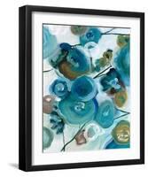 Sapphire Blooms II-Cat Tesla-Framed Giclee Print