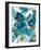 Sapphire Blooms II-Cat Tesla-Framed Giclee Print