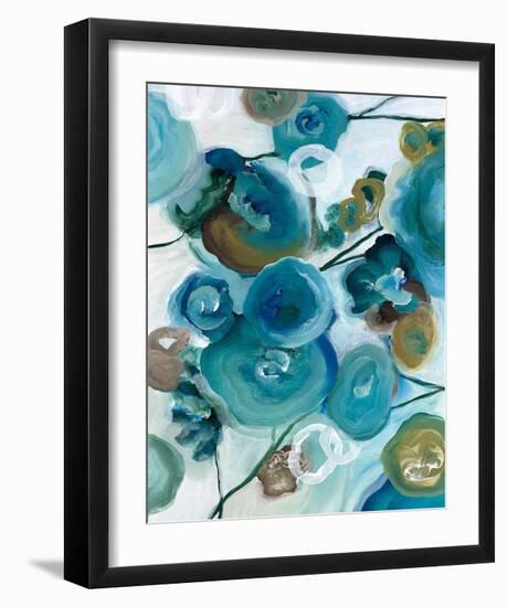 Sapphire Blooms II-Cat Tesla-Framed Giclee Print