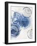 Sapphire Cosmic Dance I-Emma Peal-Framed Art Print